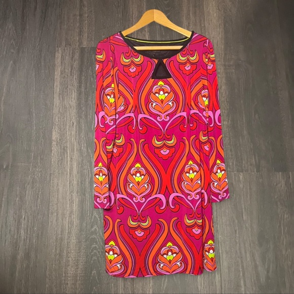 Laundry by Shelli Segal Retro Print Mini Dress Size Large - Picture 2 of 4